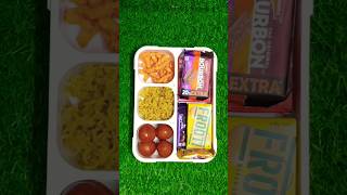 Dairy Milk Chocolate Biscuits Maggi Noodles Kurkure Gulab Jamun amp Frooti Lunch Box Ideas 🥰 😋 [upl. by Aniad]