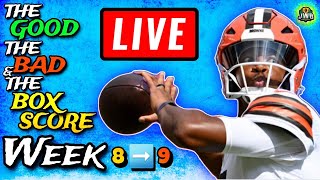 Using Week 8 to CRUSH Week 9 LIVE QA  FULL Weekly Recap  Fantasy Football 2024 [upl. by Tiloine]