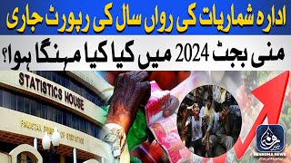 Pakistan Bureau of Statistics  Inflation  PM Shehbaz Shairf  Mini Budget 2024  Rehnuma News [upl. by Scherle]