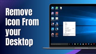 How To Remove Desktop Icons Without Deleting Them In Windows  Full Guide [upl. by Yreved606]