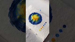 Starry Night 💙 starrynight art drawing trending fyp viralvideo [upl. by Solana]