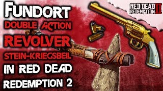 Goldener Double Action Revolver amp SteinKriegsbeil freischalten in Red Dead Redemption 2 Deutsch [upl. by Hairas]