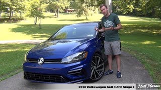 Review 2018 Volkswagen Golf R  APR Stage 1 [upl. by Hodess]