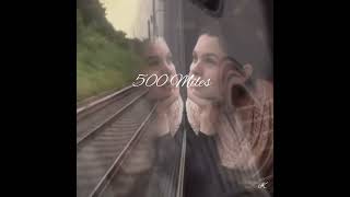 J’entends siffler le train  500 Miles  Lyrics extended Fr amp Eng version with Engsub [upl. by Jehiah]