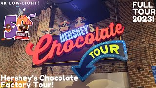 Hersheys Chocolate Factory Tour Ride 2023 50th Anniversary FULL TOUR Hersheys Chocolate World [upl. by Ettinger527]