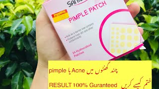 How to get rid of pimple overnight saniderm pimple patch 100 honest review with proof😱🤫 [upl. by Gnilrad]