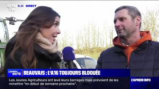 Dans lOise les agriculteurs veulent faire une tenaille autour de Paris [upl. by Lilllie]