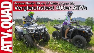 ATV Vergleichstest Access Shade 420 vs CF Moto CForce 450 [upl. by Ianthe]