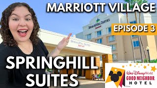 The Marriott Village Springhill Suites Tour  Disney World Good Neighbor Hotel [upl. by Aistek]