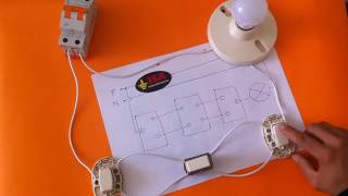 Cómo encender y apagar lámparas de tres lugares diferentes [upl. by Erdnaed383]