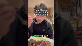 Day 77 bulking to 200 pounds 2800 calories and 200g of protein bulk food whatieatinaday gym [upl. by Fritzie]