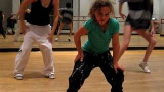 9 year old Amazing Dance video of Emily a very talented young girl hip hop dancer at practice 2010 [upl. by Chiou605]