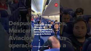 Así fue el primer vuelo de Mexicana de Aviación milenioshorts [upl. by Amimej]