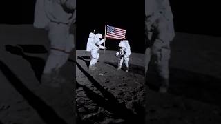 BeyondAtom  Apollo 14 Raising a US Flag on the Moon Shorts [upl. by Radu]