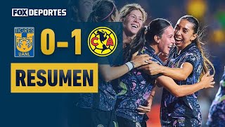 😎🦅 SONRÍEN LAS AMERICANISTAS  Tigres 01 América  HIGHLIGHTS  Liga MX Femenil [upl. by Annohsat]