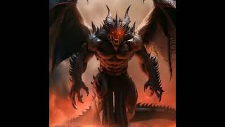 King Lucifer in the Hell X Red Dragon Hybrid Fusion  AI Generated video [upl. by Aretta]