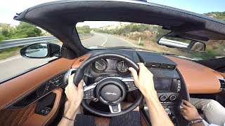 2018 Jaguar FType SVR Convertible POV Test Drive  LOUD Pops amp V8 Sounds [upl. by Ocimad162]