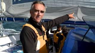 Fastnet 2011Onboard giant trimaran Banque Populaire [upl. by Asillem]