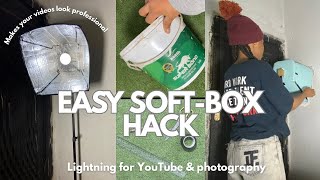 Achieve Perfect Lighting DIY Softbox Tutorial [upl. by Dagall]