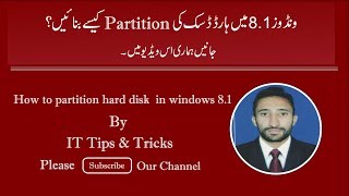 how to partition a hard disk on windows 81 [upl. by Eninnaej]