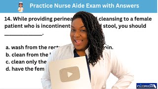 Caring for Residents Nursing Assistant CNA Practice Exam Questions and Answers with Nurse Eunice [upl. by Otilia]