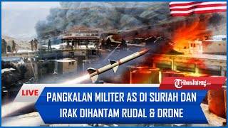 🔴Perang HamasIsrael MEMANAS Pangkalan Militer AS di Suriah dan Irak Dihantam Rudal amp Drone [upl. by Gilder804]