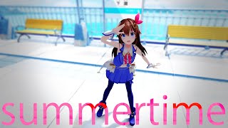 【MMD】Tokino Sora「Summertime」 [upl. by Enitsirt279]