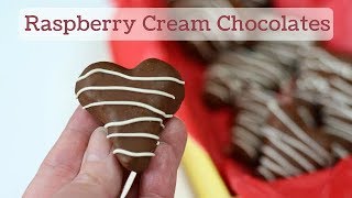 How to Make Raspberry Cream Chocolates [upl. by Zaob]