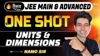 Units amp Dimensions  One Shot  Sambhav  JEE Main amp Advanced  jee2024 jee2025 namokaul [upl. by Hsak]