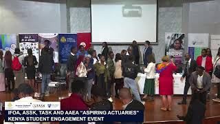 IFoAs quotAspiring Actuaries quotKenya Student Engagement Networking Session [upl. by Tansey]