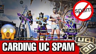 Carding UC Spams🤯 Bgmi carding UC Spams Bgmi in Carding UC ❌🔥bgmi [upl. by Annayak]