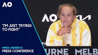 Mirra Andreeva Press Conference  Australian Open 2024 Third Round [upl. by Adas]