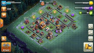 Epic Builder Hall 5 Base without Multi mortar [upl. by Nievelt128]