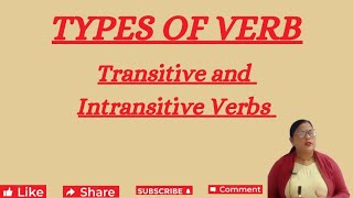 VerbTransitive and Intransitive VerbsWith examples [upl. by Fang]