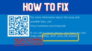 How to Fix IRQLNOTLESSOREQUAL Errors in Windows 10  Hobi IT [upl. by Barnabe816]