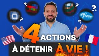 4 ACTIONS à DIVIDENDES à détenir À VIE [upl. by Heda832]