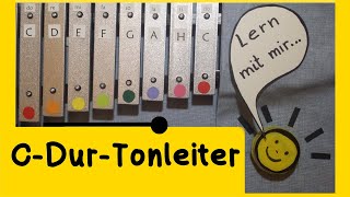 CDurTonleiter Glockenspiel lernen  Anleitung für Kinder [upl. by Parette]