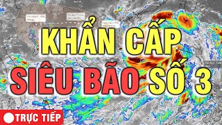 🔴Trực Tiếp 🌀Siêu bão YAGI Bão số 3  Cập nhật mới nhất về đường đi của Bão [upl. by Retrac]