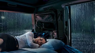 Rain Sounds for Sleeping by a Camping Car Window  A Night Thunderstorm for Deep Sleep and Insomnia [upl. by Sweeney527]