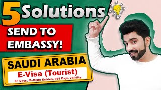 How to solve Send To Embassy Status  Saudi Arabia eVisa Apply Online [upl. by Derte168]