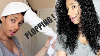 PLOPPING METHOD To Elongate Your Curls [upl. by Bushey]