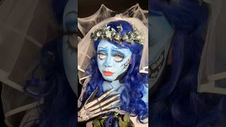 Corpse Bride 🩵💍 makeuptutorial halloweenmakeuplook halloweencostume corpsebride emily trend [upl. by Relyhcs]