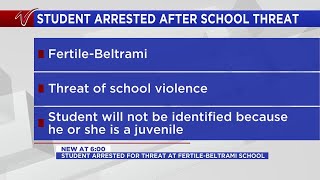 FertileBeltrami Student arrested after school threat [upl. by Oeht]