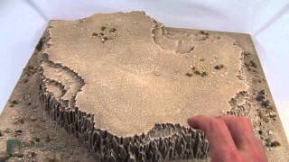 TerranScapes  Desert Mesa Boards  Modular Wargame Terrain [upl. by Sesom692]