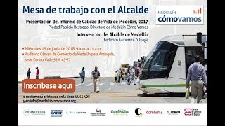 Presentación del Informe de Calidad de Vida de Medellín 2017 [upl. by Irac]