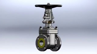 Rising Stem Gate Valve Animation 2 [upl. by Zenobia]