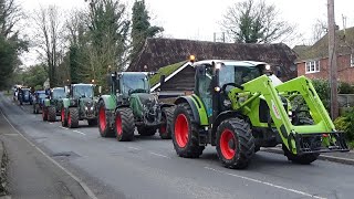 Romsey Young Farmers Tractor Run  Part 7  Through Stockbridge [upl. by Nayrb]