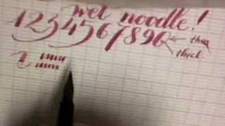 Test driving a wet noodle Swan 4500 fountain pen [upl. by Melita584]