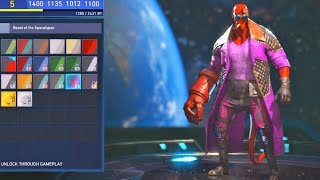 INJUSTICE 2  ALL Hellboy Shaders New DLC [upl. by Innattirb]