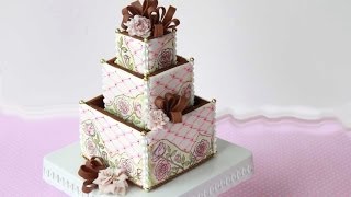 How to Assemble 3D Cookie Wedding Cake Boxes [upl. by Ardekahs752]